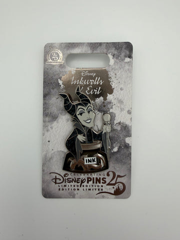Disney Parks Maleficent Inkwell of Evil Limited Edition Pin