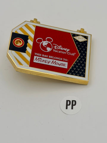 *PRE-PRODUCTION* Disney Vacation Club Mickey Luggage Tag Limited Edition Pin