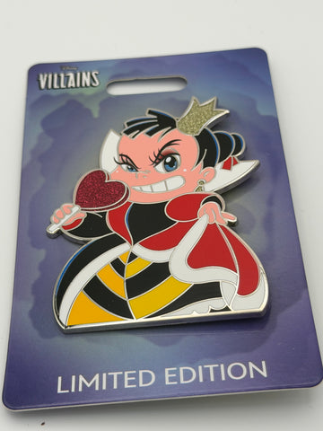 WDI MOG Chibi Villains Queen of Hearts LE  Pin