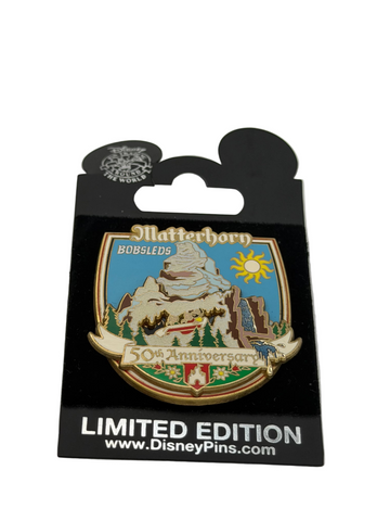 Disney DLR Matterhorn Bobsleds 50th Anniversary Limited Edition 1000 Pin
