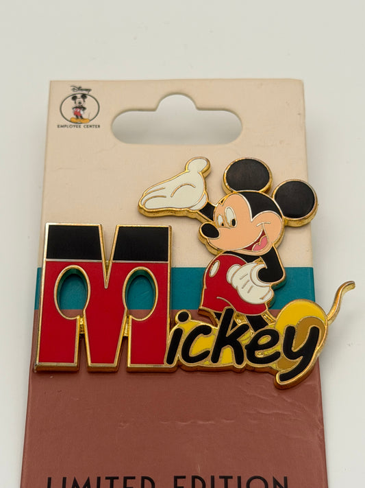 Disney Employee Center DEC Pin Mickey Mouse Character Name LE 250