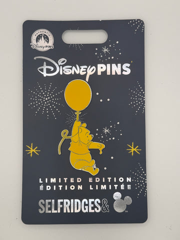 Disney Store UK Selfridges Exclusive Pin Winnie The Pooh Yellow Jumbo Pin LE