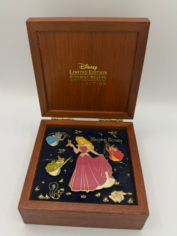 Disney Sleeping Beauty Collection 5-Pin Box Set Aurora & Fairies LE 1500