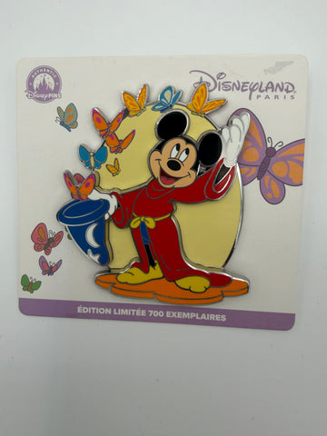 Sorcerer Mickey Fantasia Butterflies Disney Pin DLP Disneyland Paris LE 700 2025