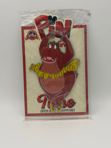 Disneyland Paris Pin Trading Time Fantasia Hyacinth Hippo Limited Edition pin