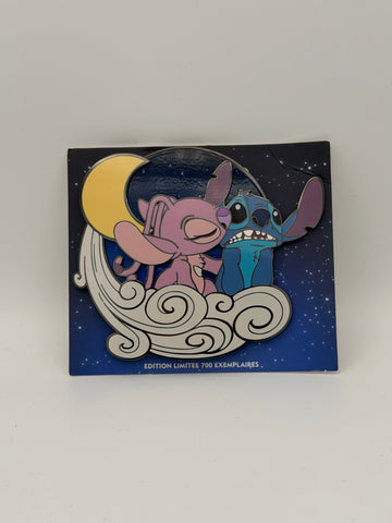 Disneyland Paris Moon Series Stitch and Angel Limited Edition Pin