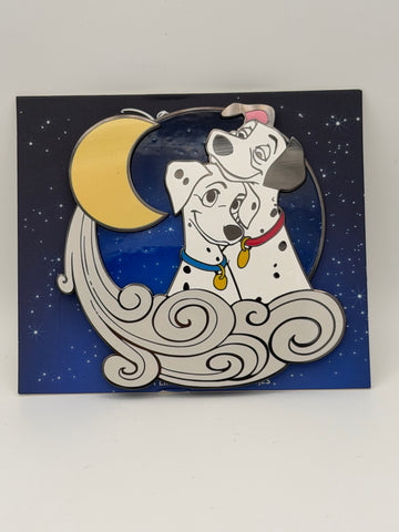 Disneyland Paris Moon Series 101 Dalmatians Pongo and Perdita Limited Edition Pin