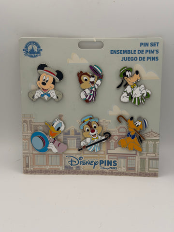 Disney Parks Dapper Dan Character Booster 6-Pin Set