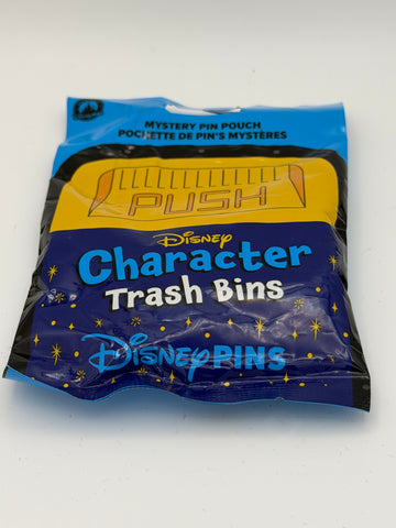 Disney Parks Character Trash Bins Mystery Pin Pouch - 5 Pin Bag