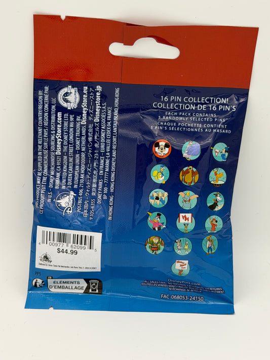 Disney Parks Mickey Mouse Club 5 Pin Mystery Pouch - 5 Pin Bag