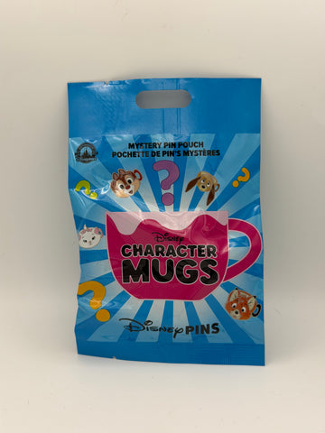 Disney Parks Character Mugs Mystery Pin Pouch - 5 Pin Bag