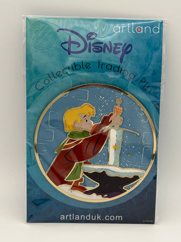 Artland King Arthur Sword in the Stone Round Limited Edition Pin