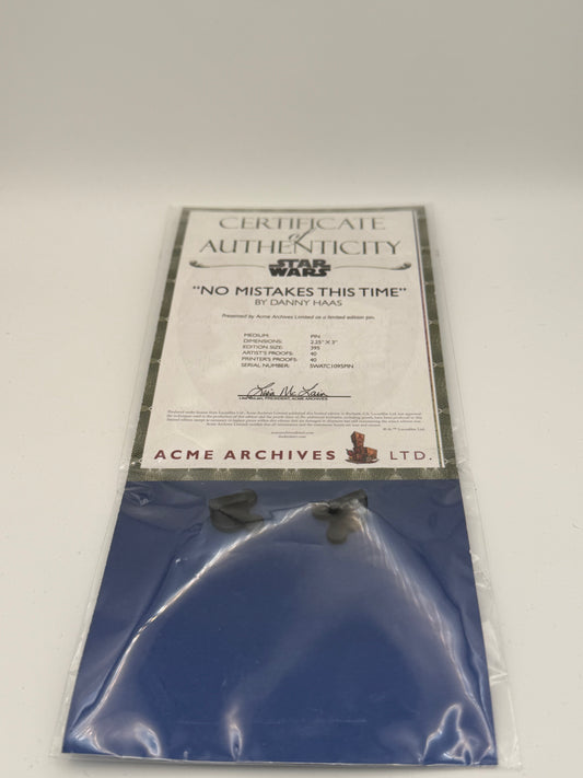 ACME Jango Fett No Mistakes This Time Limited Edition Pin