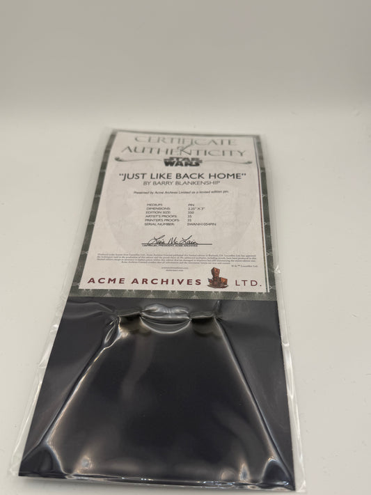ACME Star Wars Just Like Back Home Limited Edition Pin