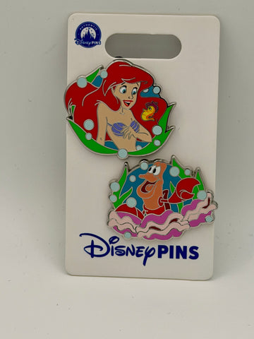 Disney Parks Ariel Sebastian Two-Pin Set