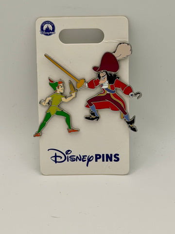 Disney Parks Peter Pan Captain Hook 2-Pin Set