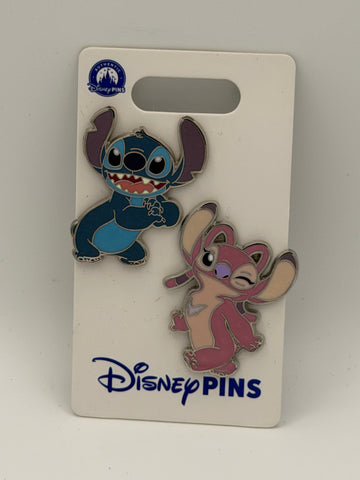Disney Parks Stitch Angel 2-Pin Set