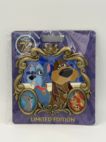 WDI Lady and the Tramp 70th Anniversary Trusty & Jock Limited Edition Pin