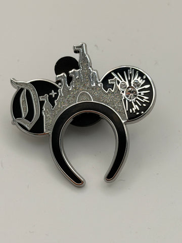 2025 Wave A Disneyland Hidden Disney Super Chaser Ear Headband Castle Pin