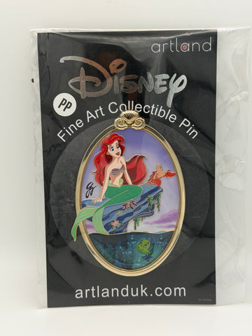 Disney 2026 Artland Oval Series Little Mermaid Ariel & Sebastian LE 200 pin