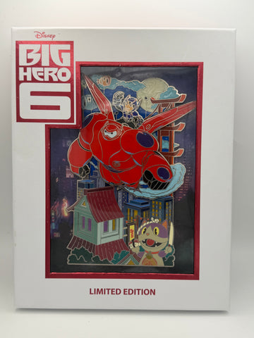 WDI MOG Big Hero 6 10th Anniversary Jumbo Pin Disney Box Hiro Baymax DEC