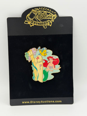 Disney Auctions Ariel And Flounder Dressing Room Door The Little Mermaid LE Pin