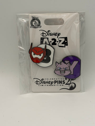 A-2-Z Series B&Y Baymax and Yzma Limited Edition Pin Set