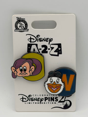 A-2-Z Series D&W Dopey and Wilbur Limited Edition Pin Set