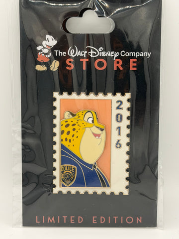 DEC Clawhauser Zootopia Stamp Pin - LE 300
