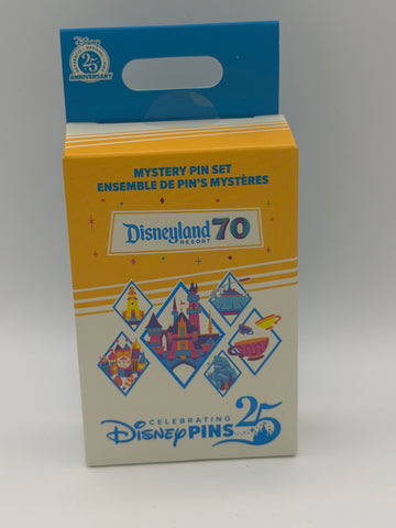 Disneyland 70th Anniversary Mystery Pin Box 2-Pins