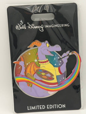 LE WDI Figment Dragon Profile Rainbow Paint Brush D23 Expo MOG Disney Pin 2022