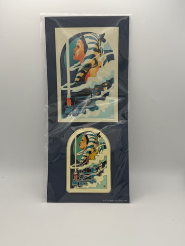 Star Wars Ahsoka Tano The Jedi Danny Haas Enamel Pin + COA from Poster Print