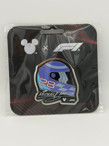 Disney x Formula 1 Velocity Mickey Mouse Helmet Pin Limited Release F1