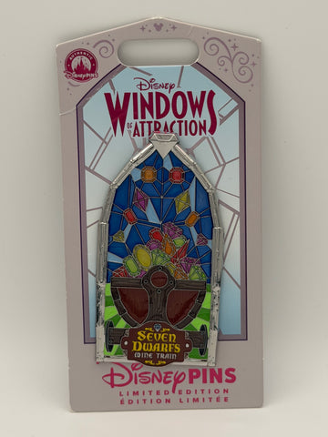 Disney Windows of Attraction Seven Dwarfs Mine Train LE 2026 Pin