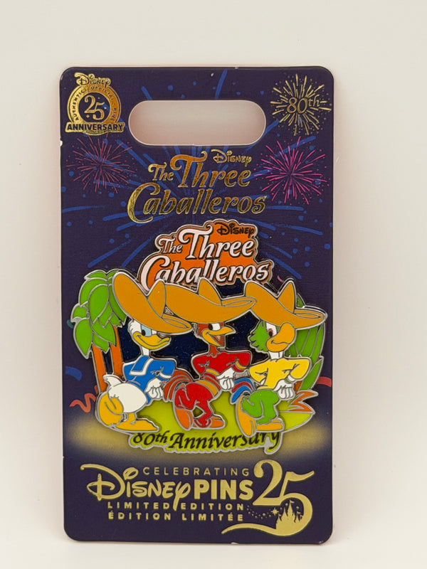 Disney Store The Three Caballeros 80th Anniversary 2025 Donald Duck Pin LE 1250