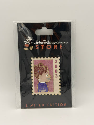 Disney Employee Center DEC Pixar Postage Stamp Finding Nemo Darla Pin LE 250
