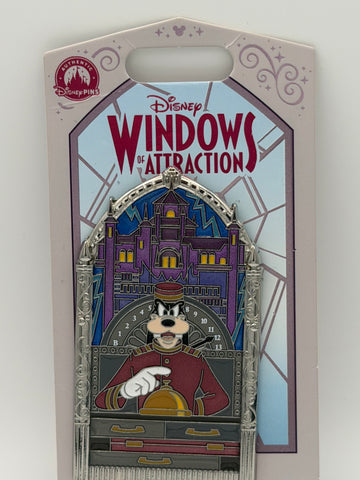 2026 Windows Of Attraction Tower Of Terror Goofy LE Pin 5/12
