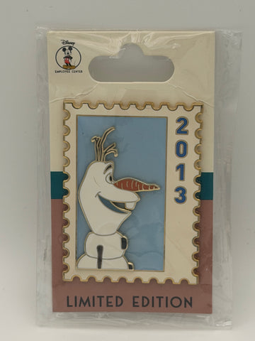 DEC Disney Employee Center OLAF Stamp Postage Pin FROZEN LE 250 NEW