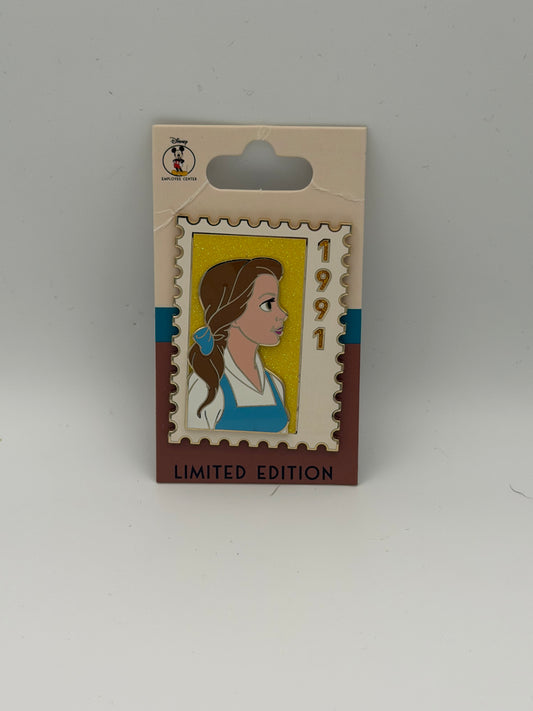 Disney DEC/D23 Stamp Series 1991 "Belle" Beauty and the Beast LE 250