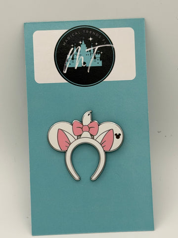 2025 DLR Ear Headband Aristocats MARIE Hidden Mickey Disney Pin