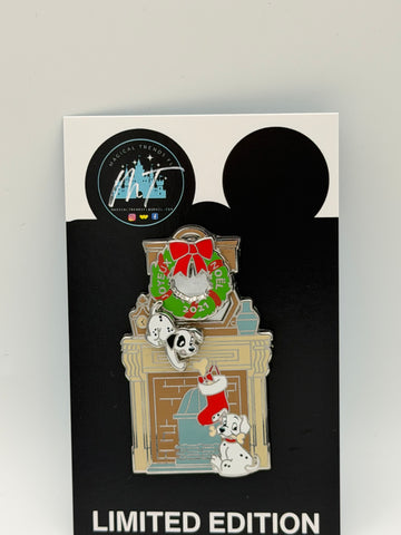Disney DLP 2021 Christmas  Puppies Chimney 101 Dalmatians LE 700 Pin