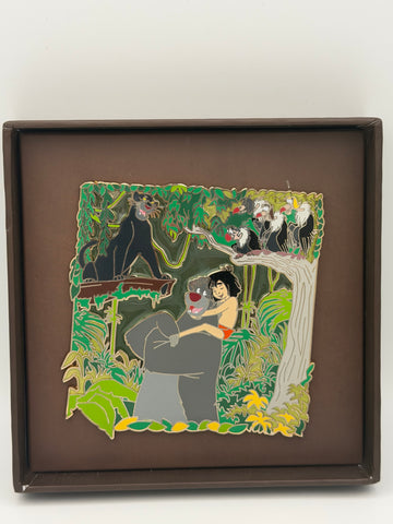 Jungle Book 50th Anniversary Mowgli Baloo Bagheera Vultures LE 500 Jumbo Pin