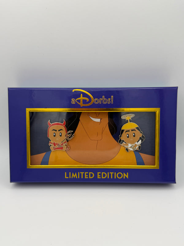 Disney WDI MOG  Emperor's New Groove Kronk Angel & Devil Adorb 2 Pin Set Pins