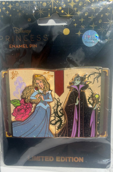 Disney Pin PALM Aurora & Maleficent Sleeping Beauty Storybook Chaser! LE 150