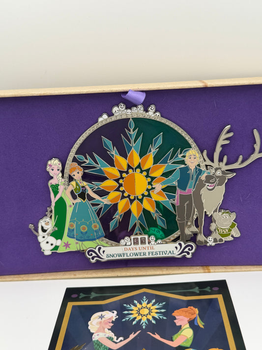 Disney 2026 DLP Sunflower Festival Frozen Jumbo LE 1000 box pin