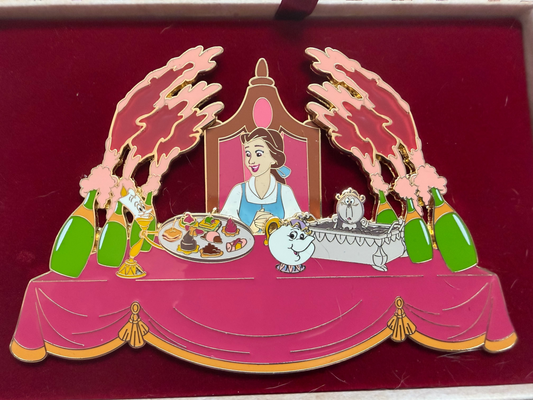 Disneyland Paris Belle Beauty and the Beast Be Our Guest Jumbo LE Pin - LE 425