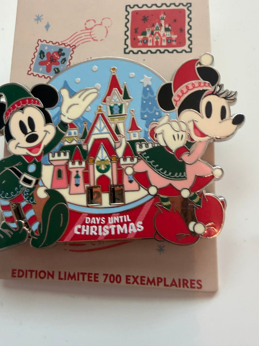 Disney DLP 2024 Christmas Joyeux Noel Mickey & Minnie LE 700 pin