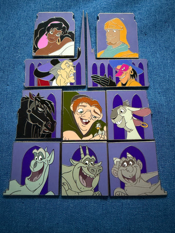 2026 Hunchback of Notre Dame 30th Anniversary 10-piece Puzzle Pin Set