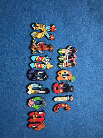 2026 Disney Parks Magic Kingdom Letters Mystery Box Complete Set of 12 Pins