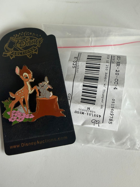 Disney Auctions Pin - Bambi w/Thumper LE 250